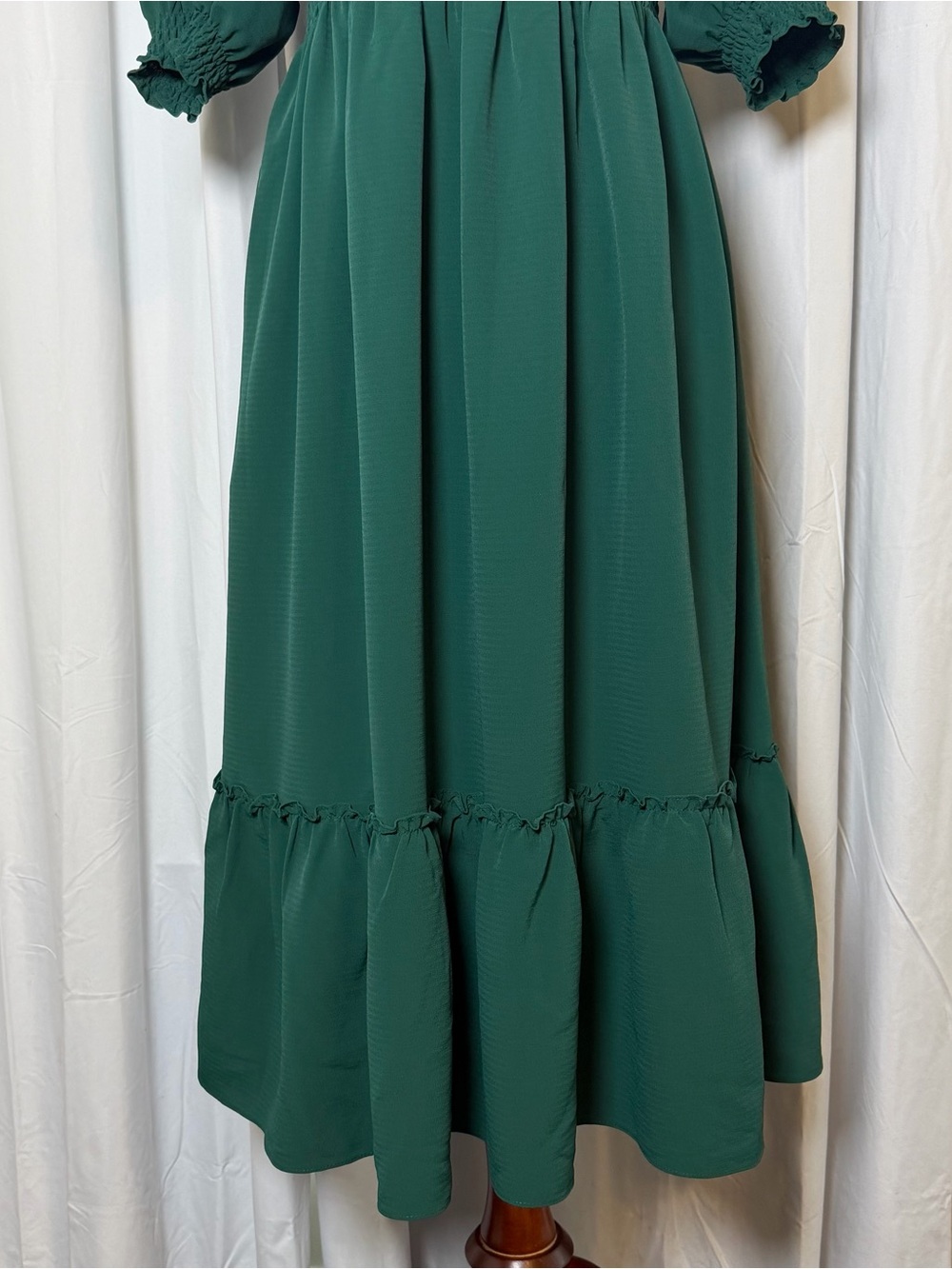 Hill House Home Louisa Nap Dress Medium NWOT Botanical Garden Green Midi Pockets - Picture 6 of 12